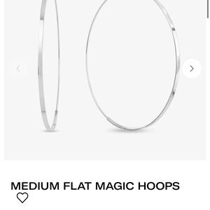 LANA JEWELRY WHITE GOLD Hoop Earrings